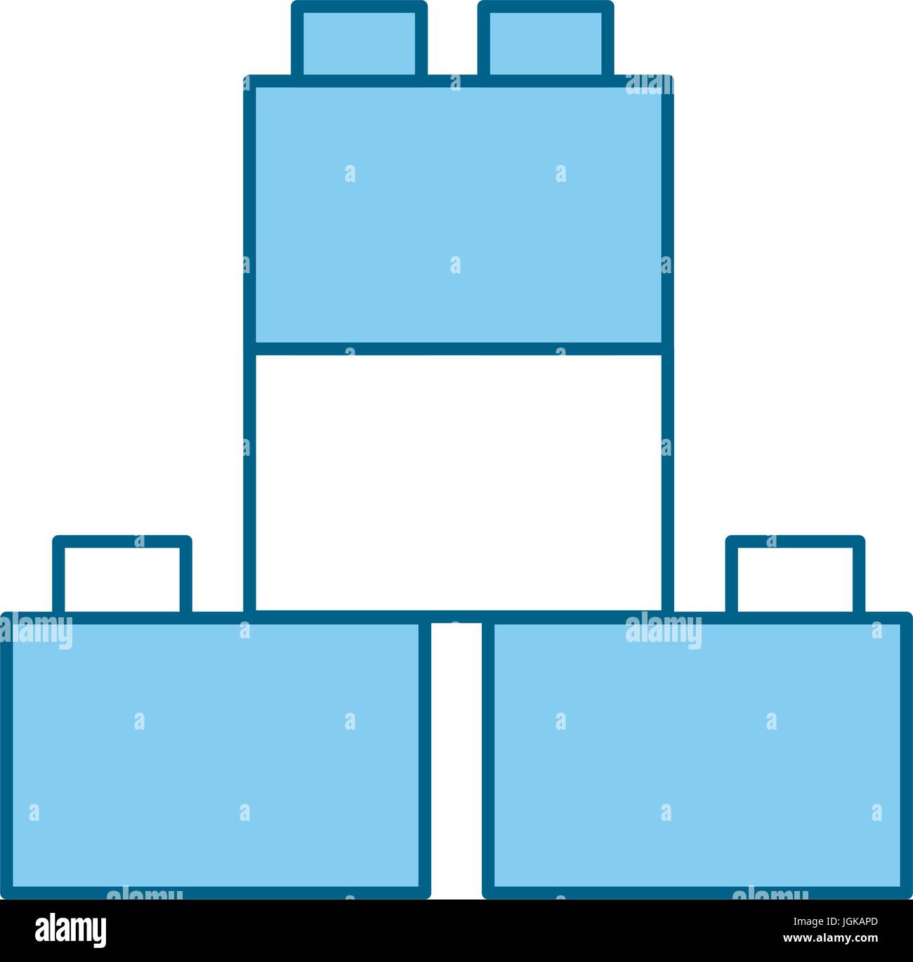 toy blocks structure icon vector illustration design Stock Vector Image ...
