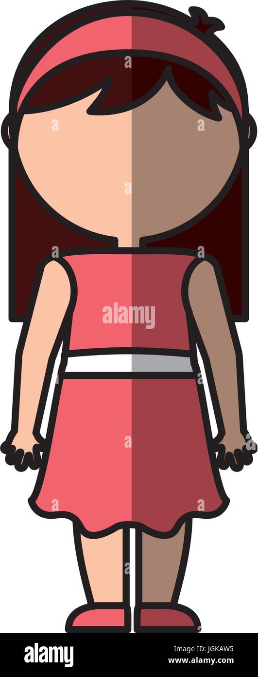 cute girl character icon vector illustration design Stock Vector Image ...