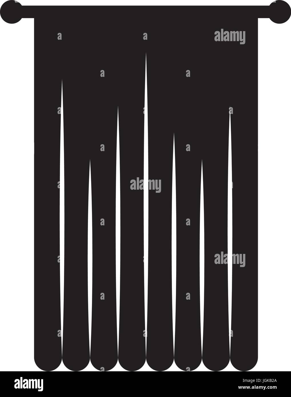 window curtain isolated icon vector illustration design Stock Vector ...
