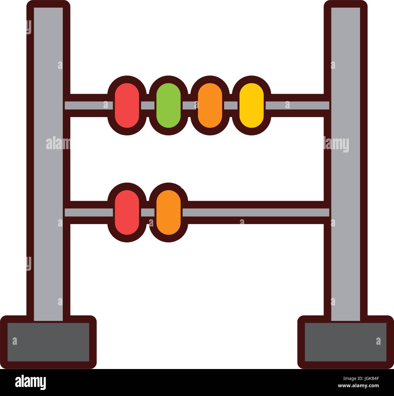 math abacus isolated icon vector illustration design Stock Vector Image ...