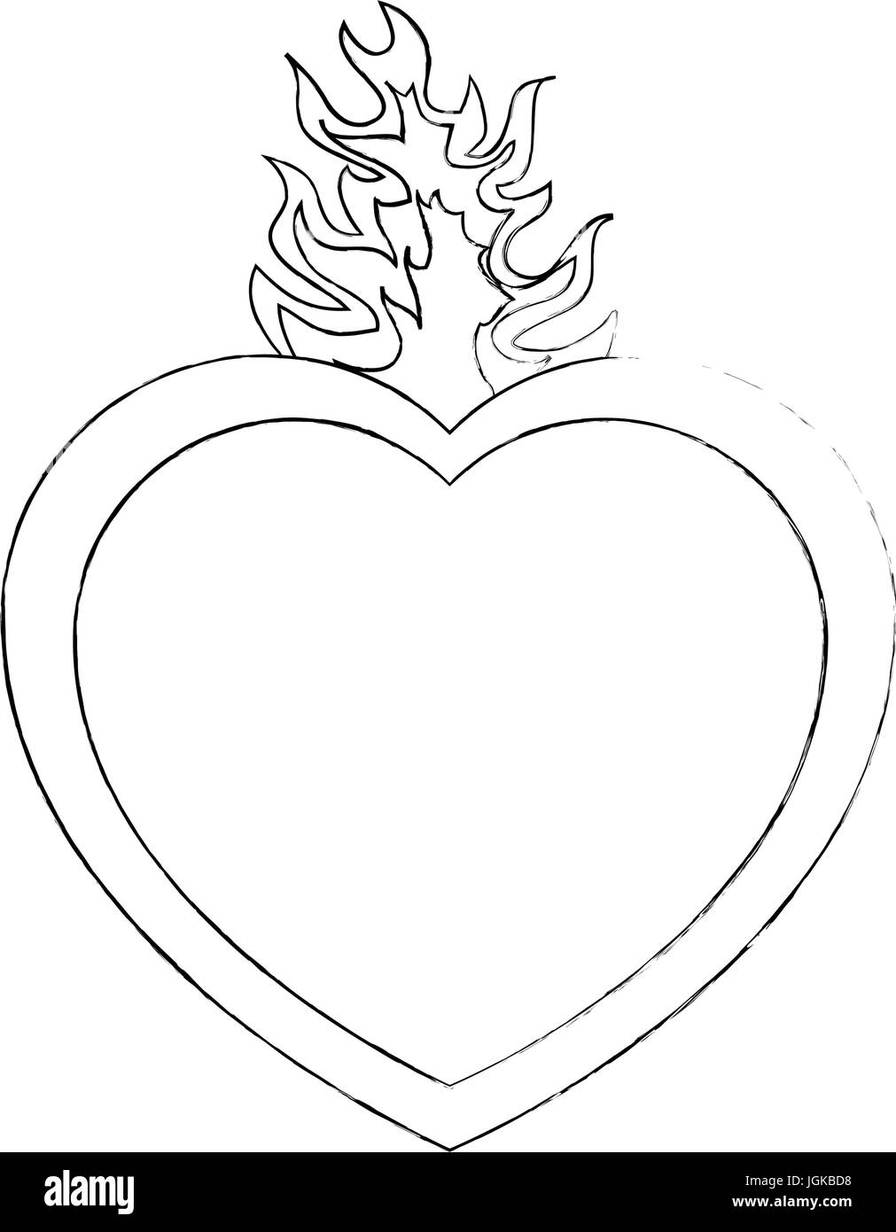 sacred heart icon over white background vector illustration Stock