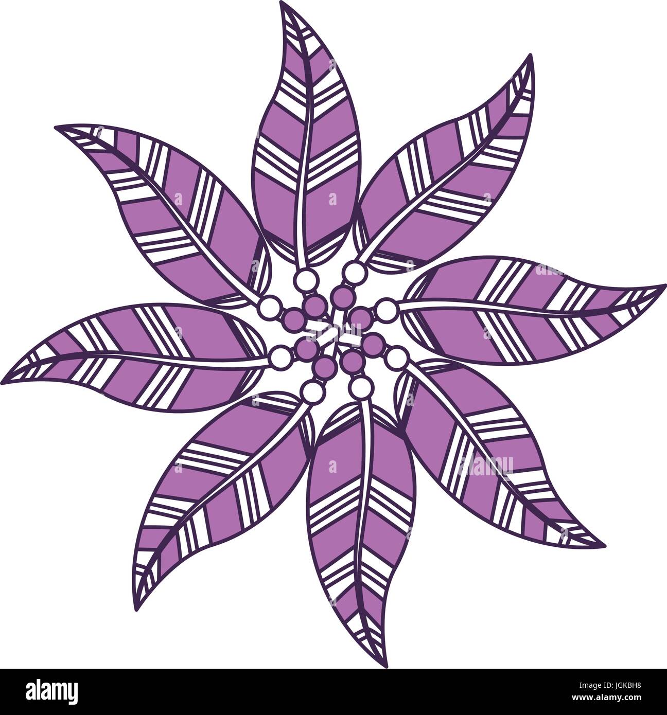 Boho style decorative feathers vector illustration design Stock Vector ...