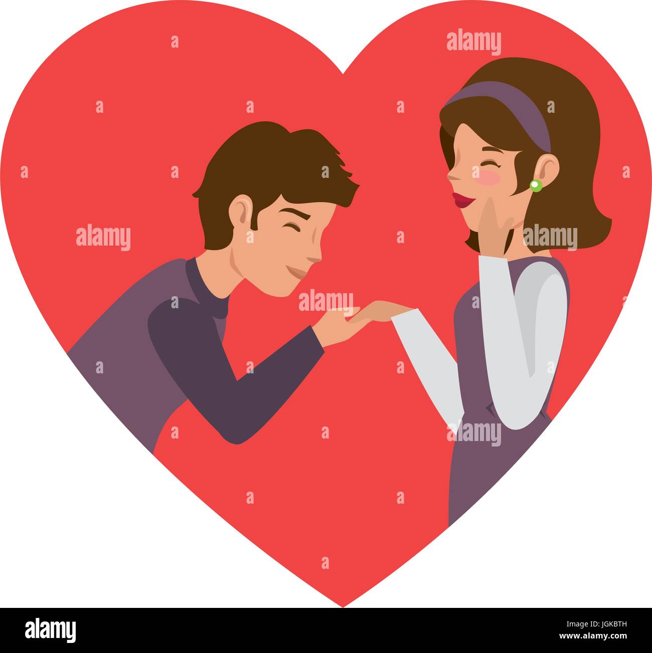 couple romantic vector Stock Vector Image & Art - Alamy