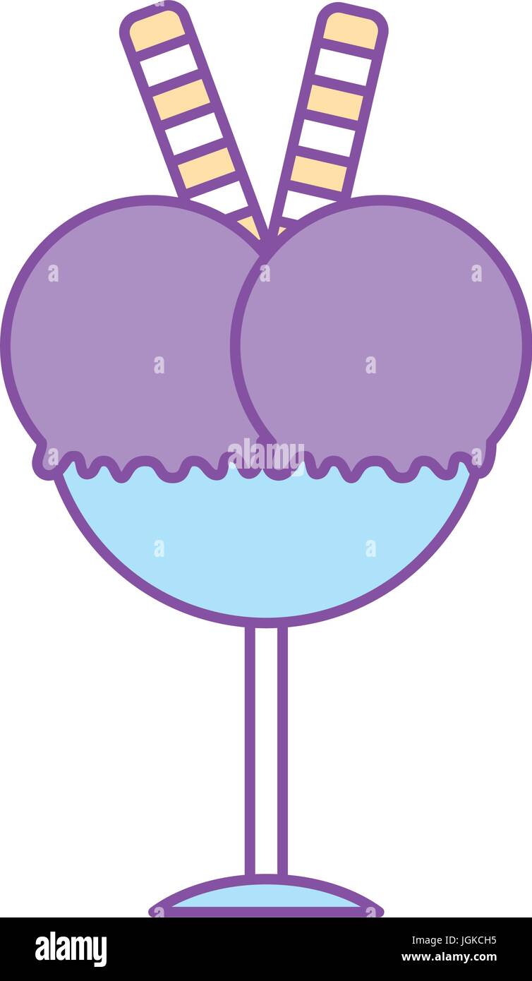 delicious ice cream cup icon vector illustration design Stock Vector ...