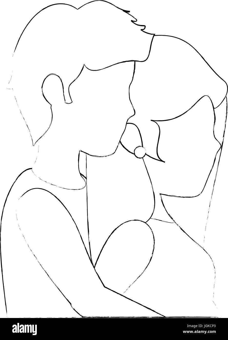 couple in love icon over white background vector illustration Stock ...