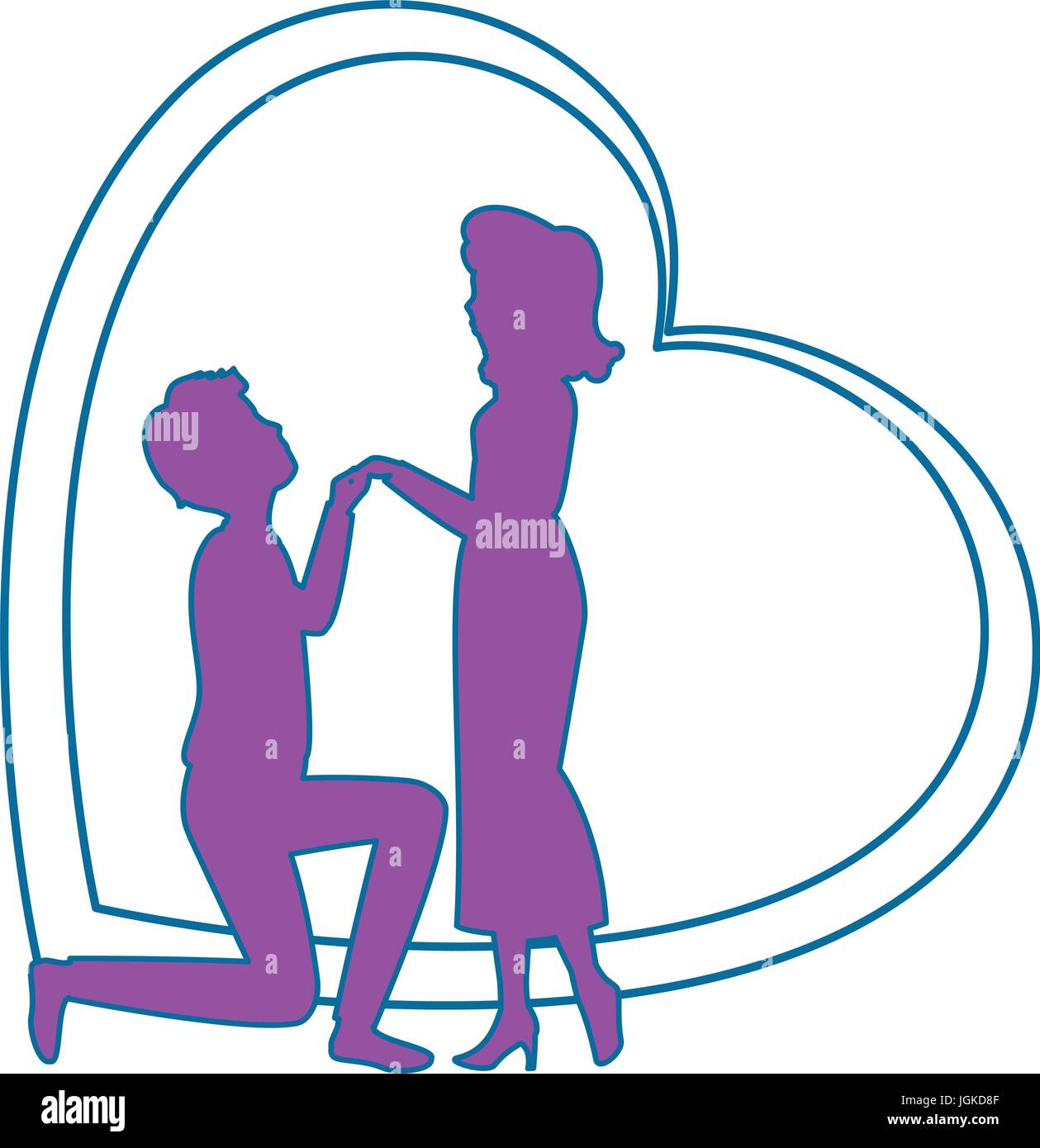 Beautiful and romantic couple icon vector illustration graphic design ...