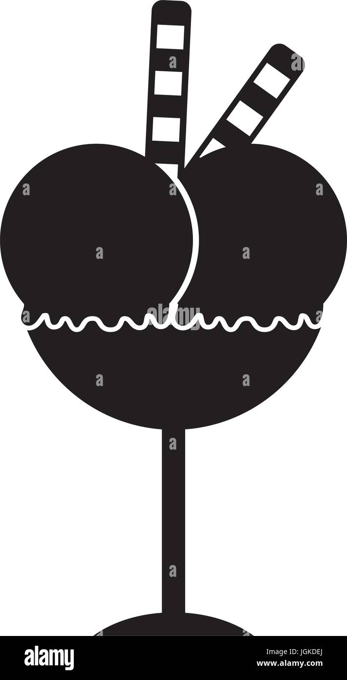 delicious ice cream cup icon vector illustration design Stock Vector ...