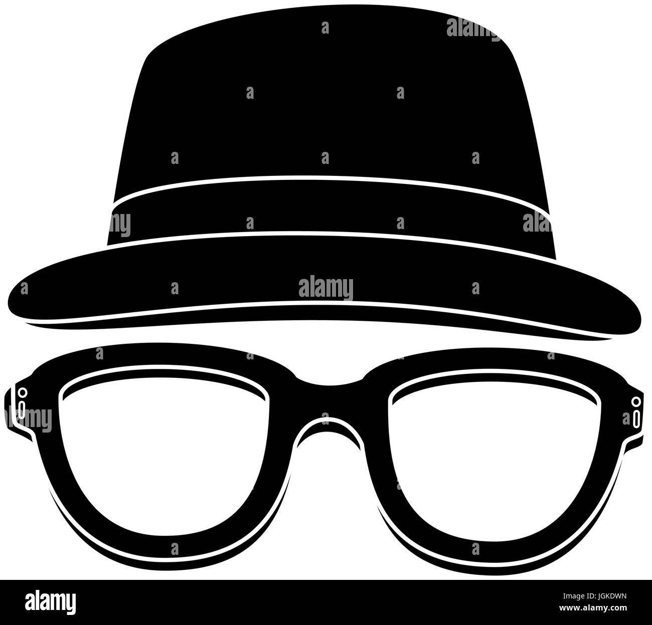 hat and glasses icon Stock Vector Image & Art Alamy