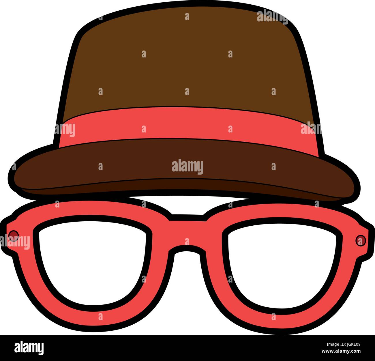 hat and glasses icon Stock Vector Image & Art Alamy