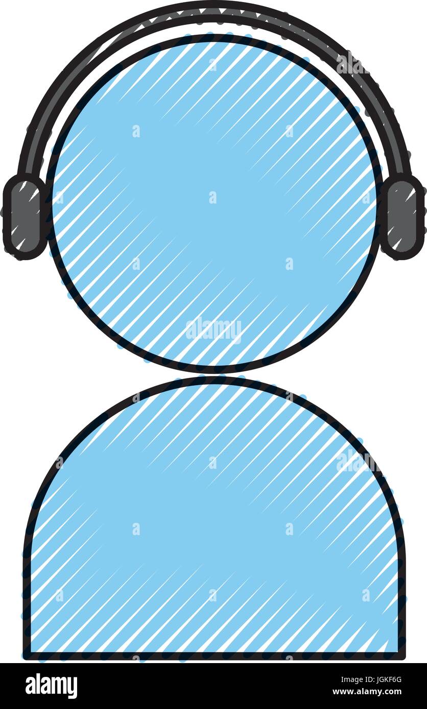 user avatar with headphones Stock Vector Image & Art - Alamy