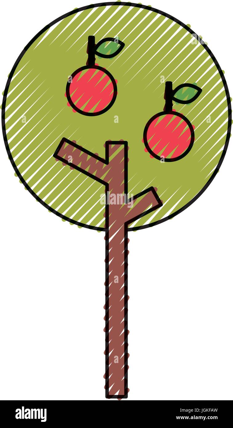 apple tree isolated icon Stock Vector Image & Art - Alamy