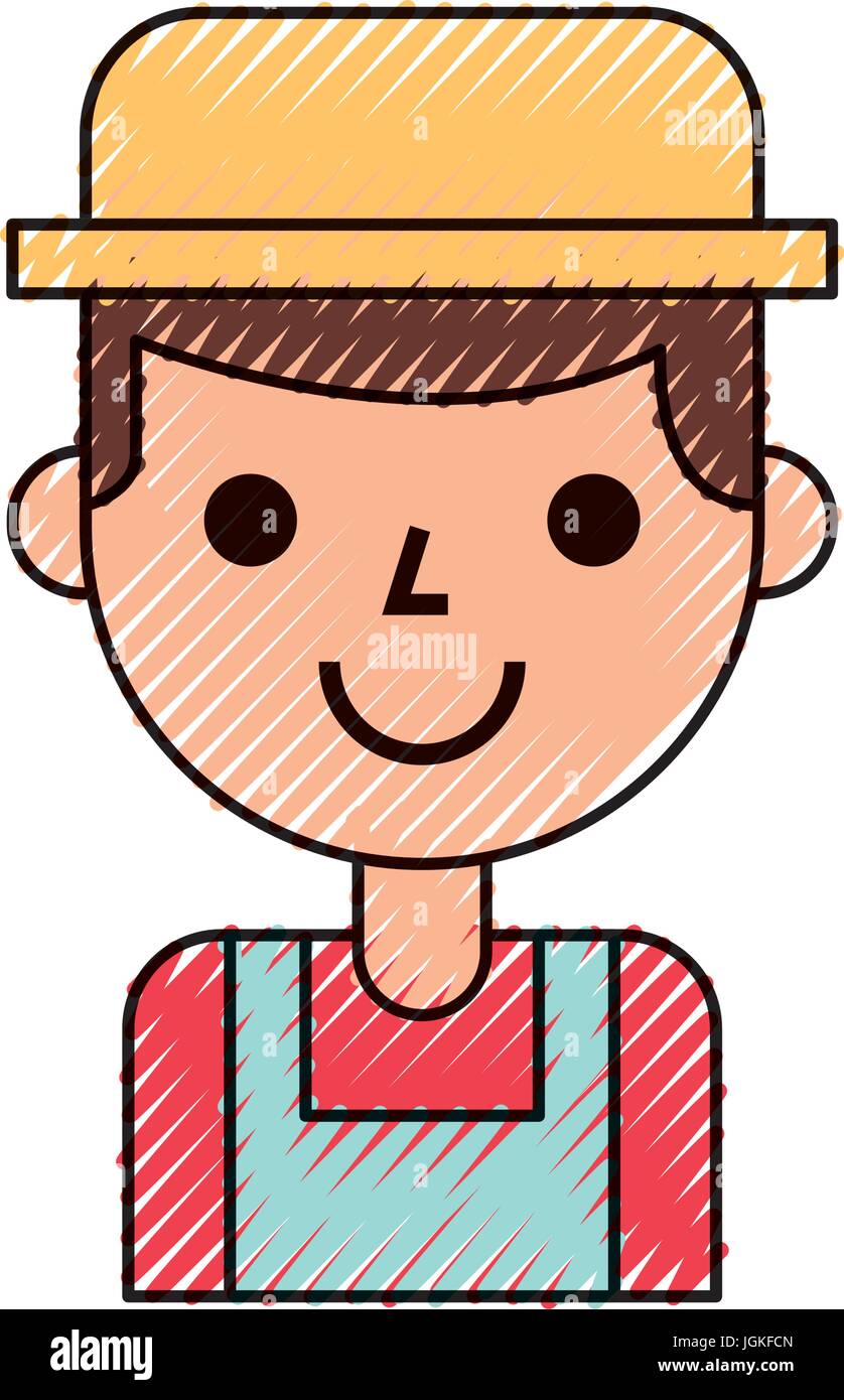 farmer character isolated icon Stock Vector Image & Art - Alamy