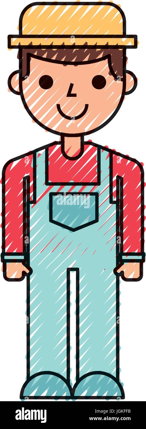 farmer character isolated icon Stock Vector Image & Art - Alamy