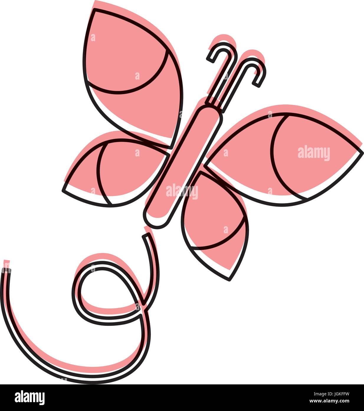cute butterfly isolated icon Stock Vector Image & Art - Alamy