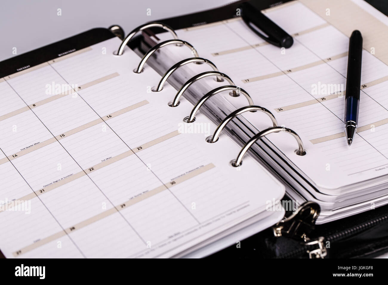 luxury executive leather personal organizer or planner on white background  Stock Photo - Alamy