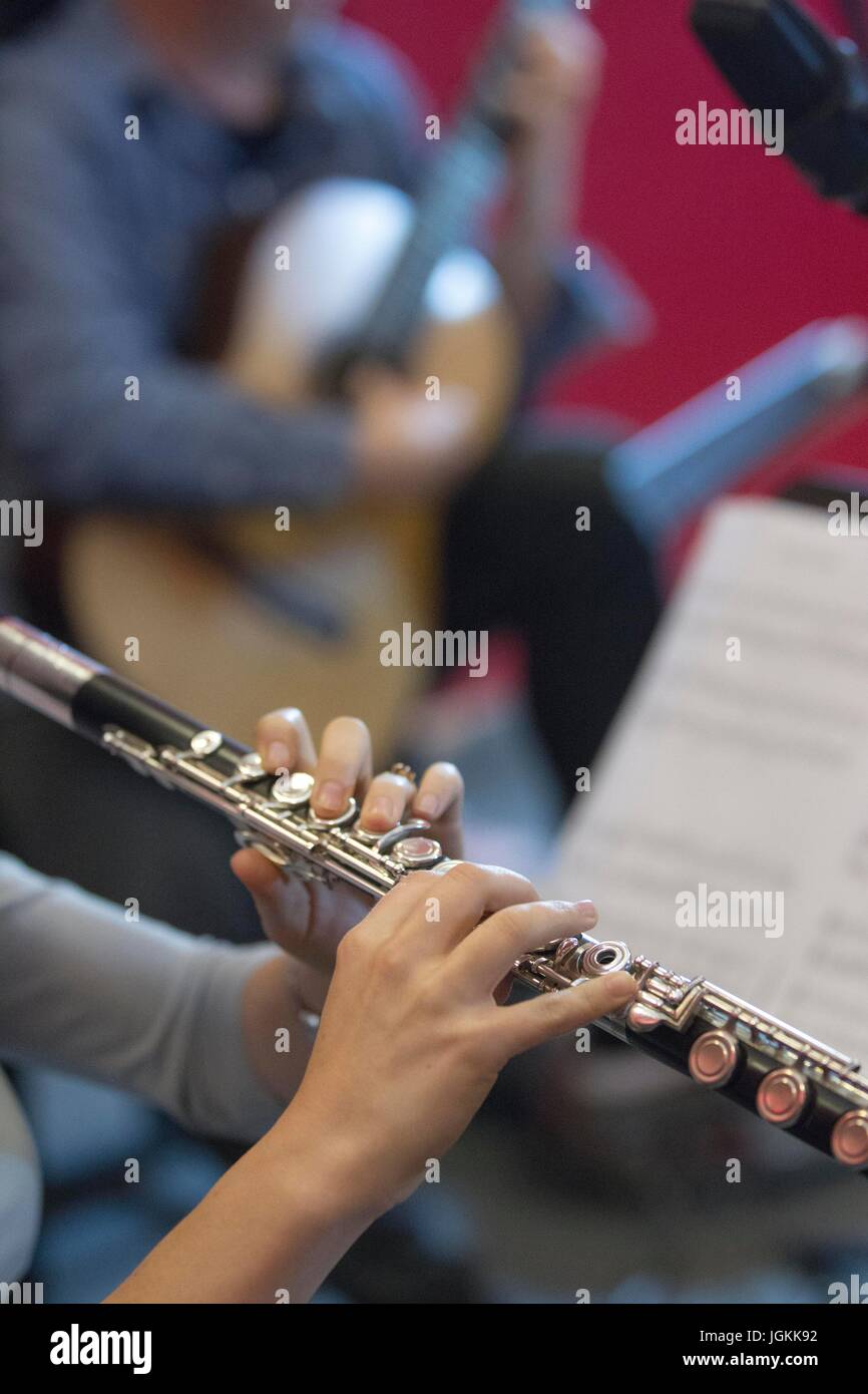 Musical Instruments being [played Stock Photo Alamy