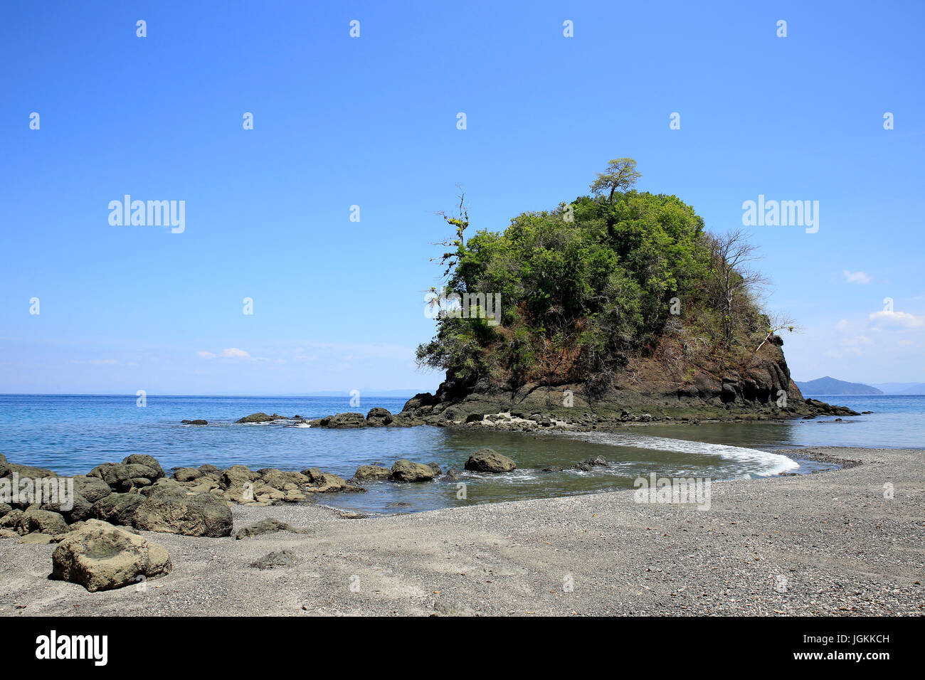 Stone Beach in Coiba National Park, Panama Stock Photo