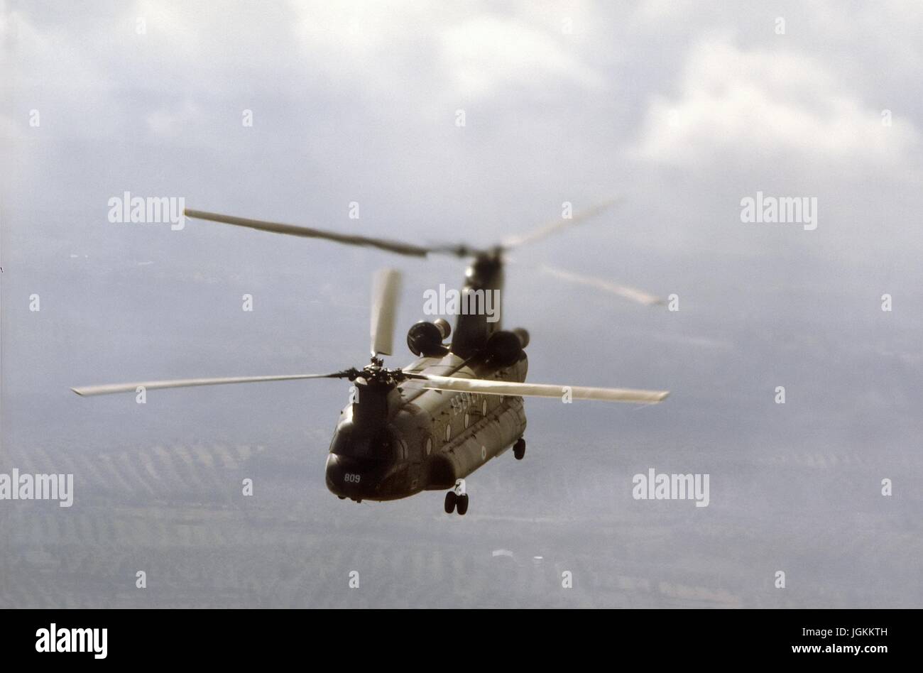 Italian Army, transport helicopter CH 47 'Chinook' Stock Photo