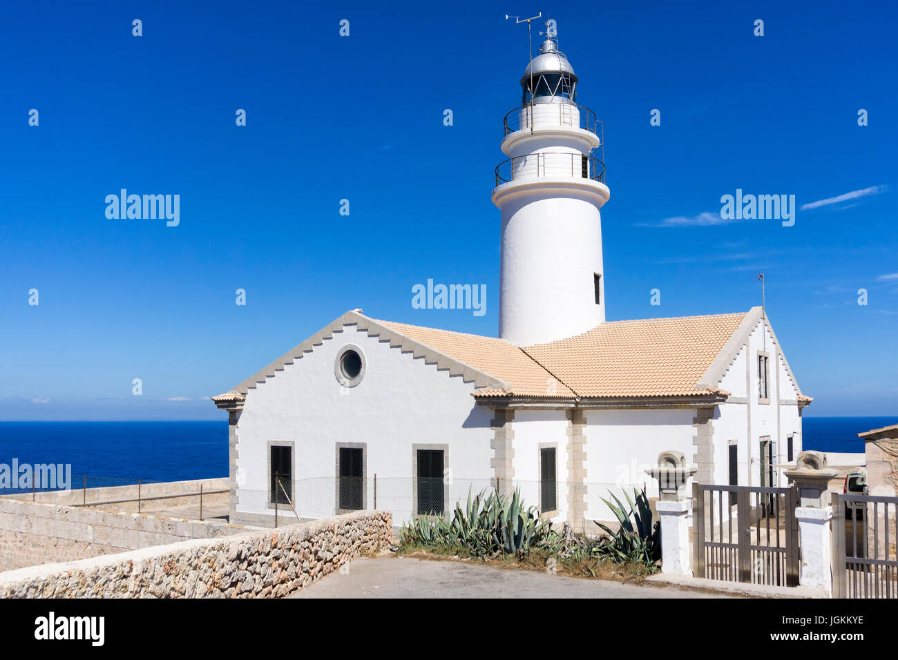 Lighthouse in Capdepera, Majorca Stock Photo