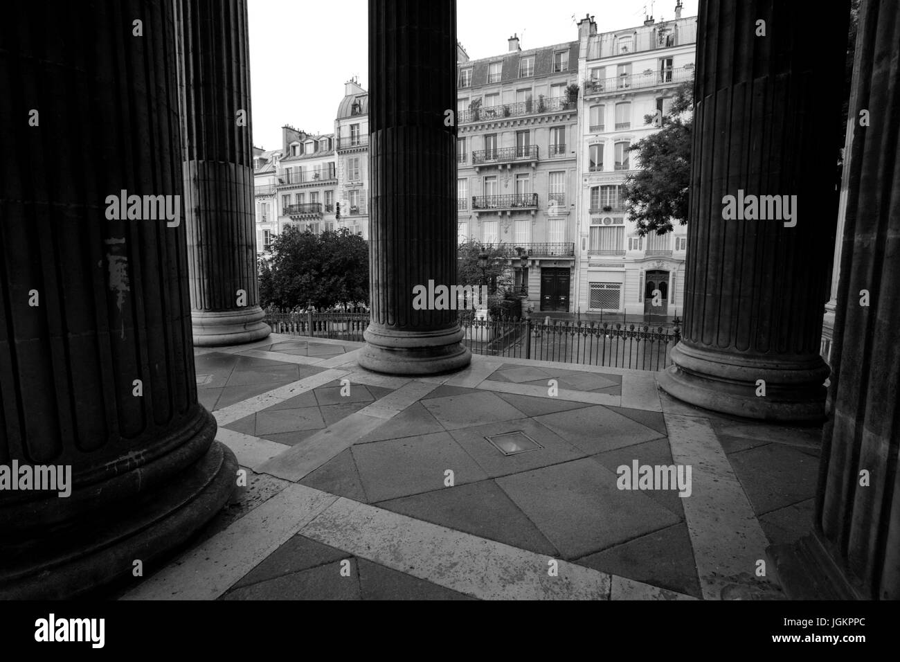 PARIS, FRANCE – 12 AUGUST 2006: Architectural elements Parisian buildings. 12 August, 2006. Paris, France. Stock Photo