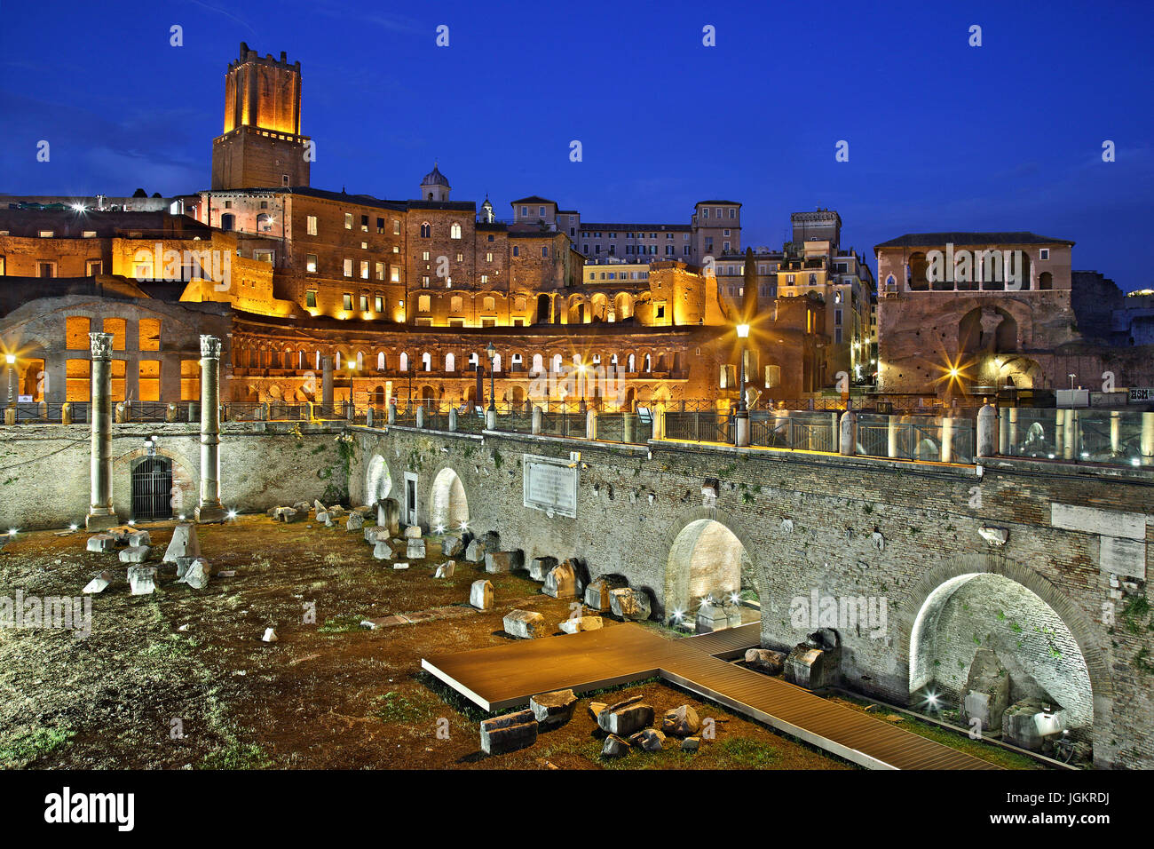 The Trajan's Forum (Market) housing the Imperial Forum Museum (Museo dei Fori Imperiali), Rome, Italy. Stock Photo