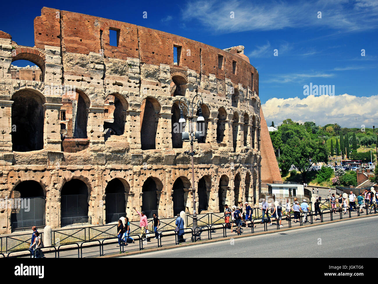 The Colosseum ('Colosseo'), also known as the 'Flavian Amphitheatre'), Rome, Italy Stock Photo