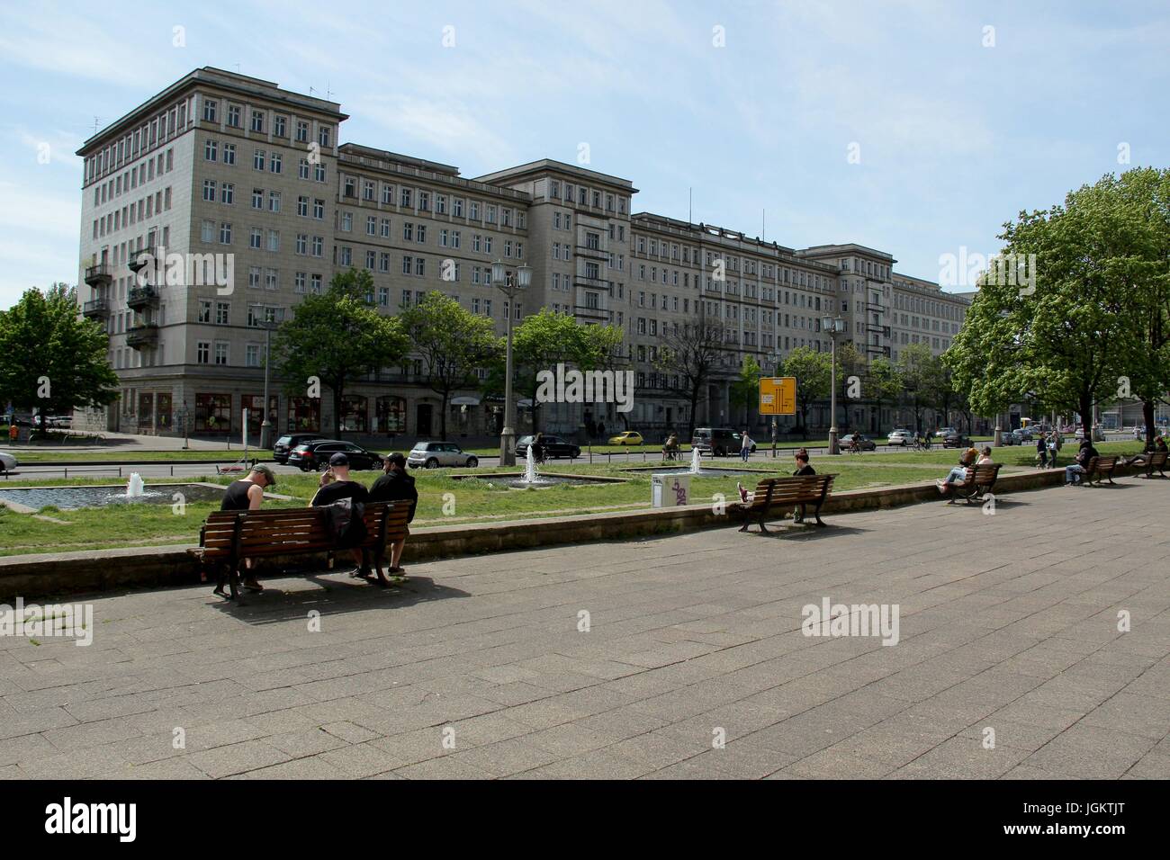 Berlin, Karl-Marx Allee Stock Photo - Alamy