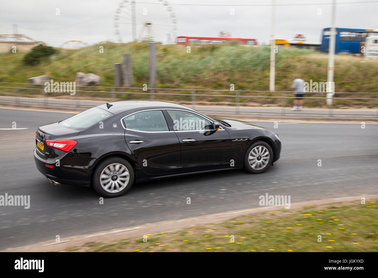 2016 Maserati Ghibli DV6 Auto Souped up supercars from across the North West once again descend on Southport for a high-octane meet-up. Stock Photo