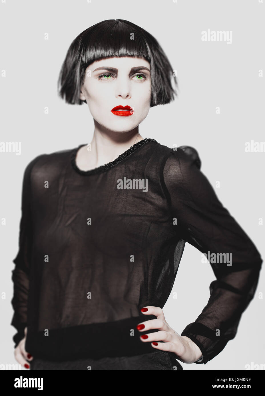Attractive fashion model bob hi-res stock photography and images - Alamy