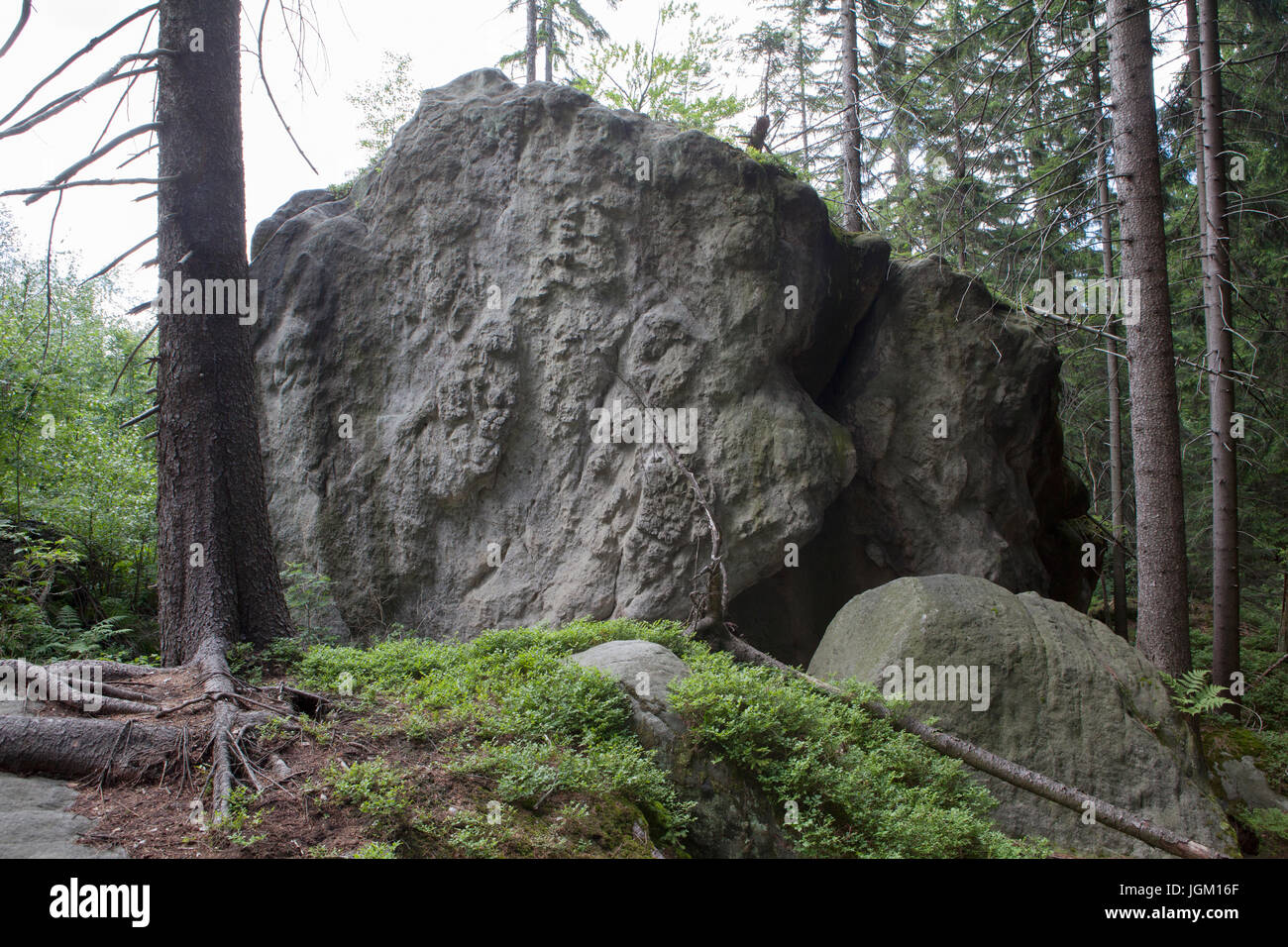 Stołowe Mountains National Park Poland, Stock Photo