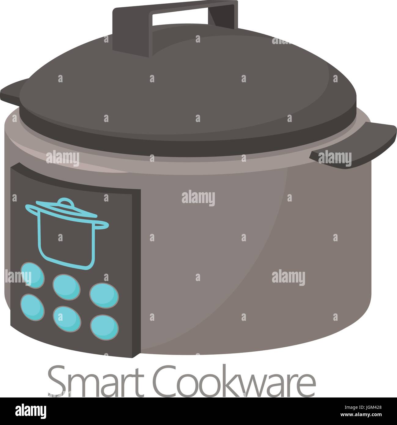 Smart cookware icon, cartoon style Stock Vector Image & Art - Alamy