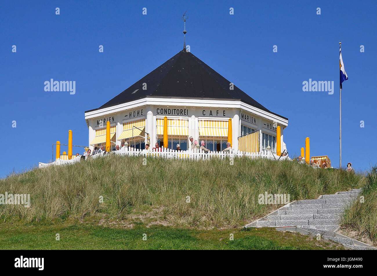 Europe, the Federal Republic of Germany, Lower Saxony, East Friesland, Norderney, island, island Norderney, East Frisian island, Marien's height, cafe Stock Photo
