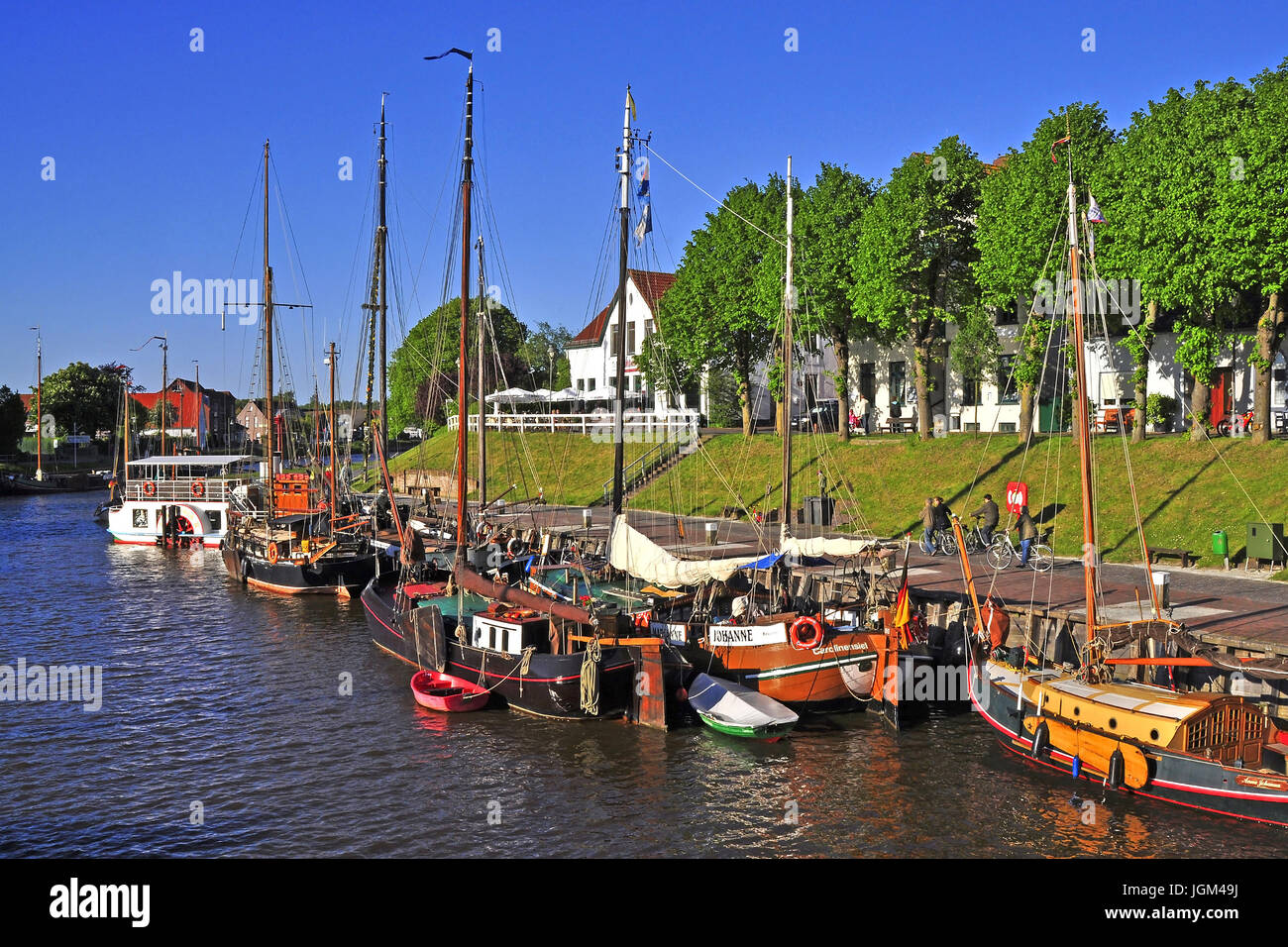 Europe, Germany, Lower Saxony, East Friesland, Friesland, scenery, blue sky, day, daylight, Outside, field recording, photograph, trip, tourism, Horiz Stock Photo