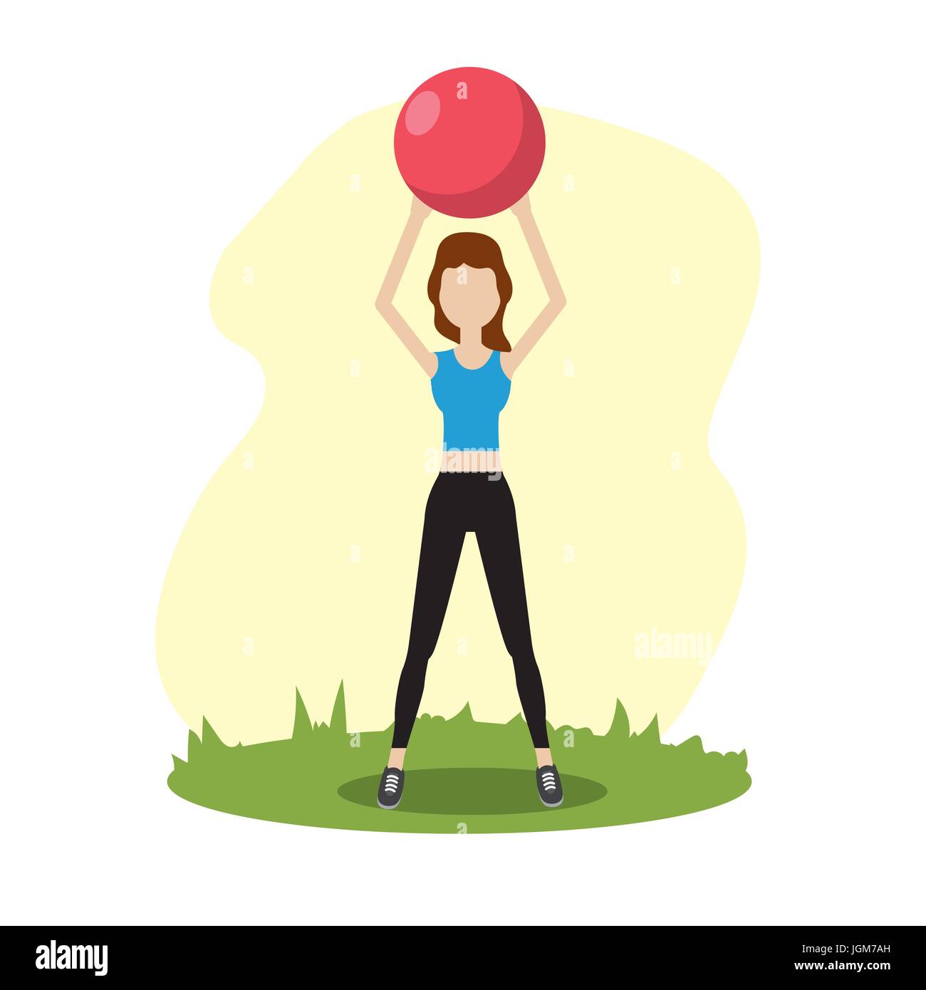 woman healthy lifestyle to do exercise Stock Vector Image & Art - Alamy