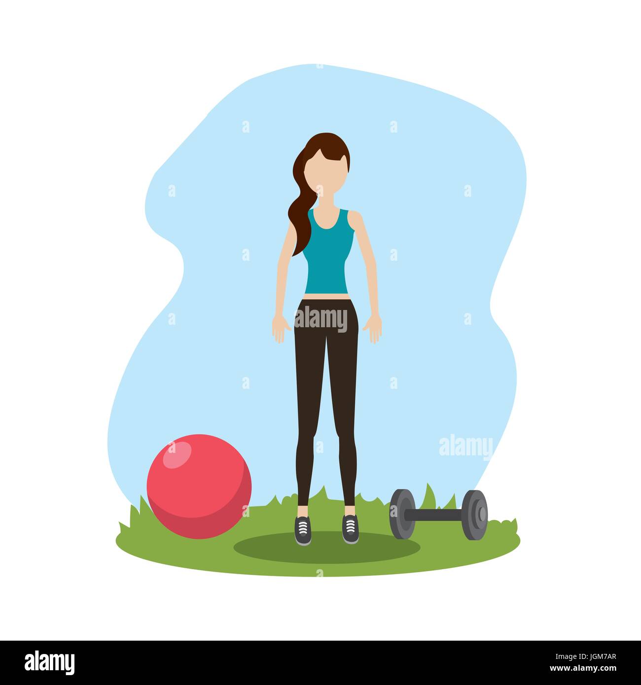 woman healthy lifestyle to do exercise Stock Vector Image & Art - Alamy
