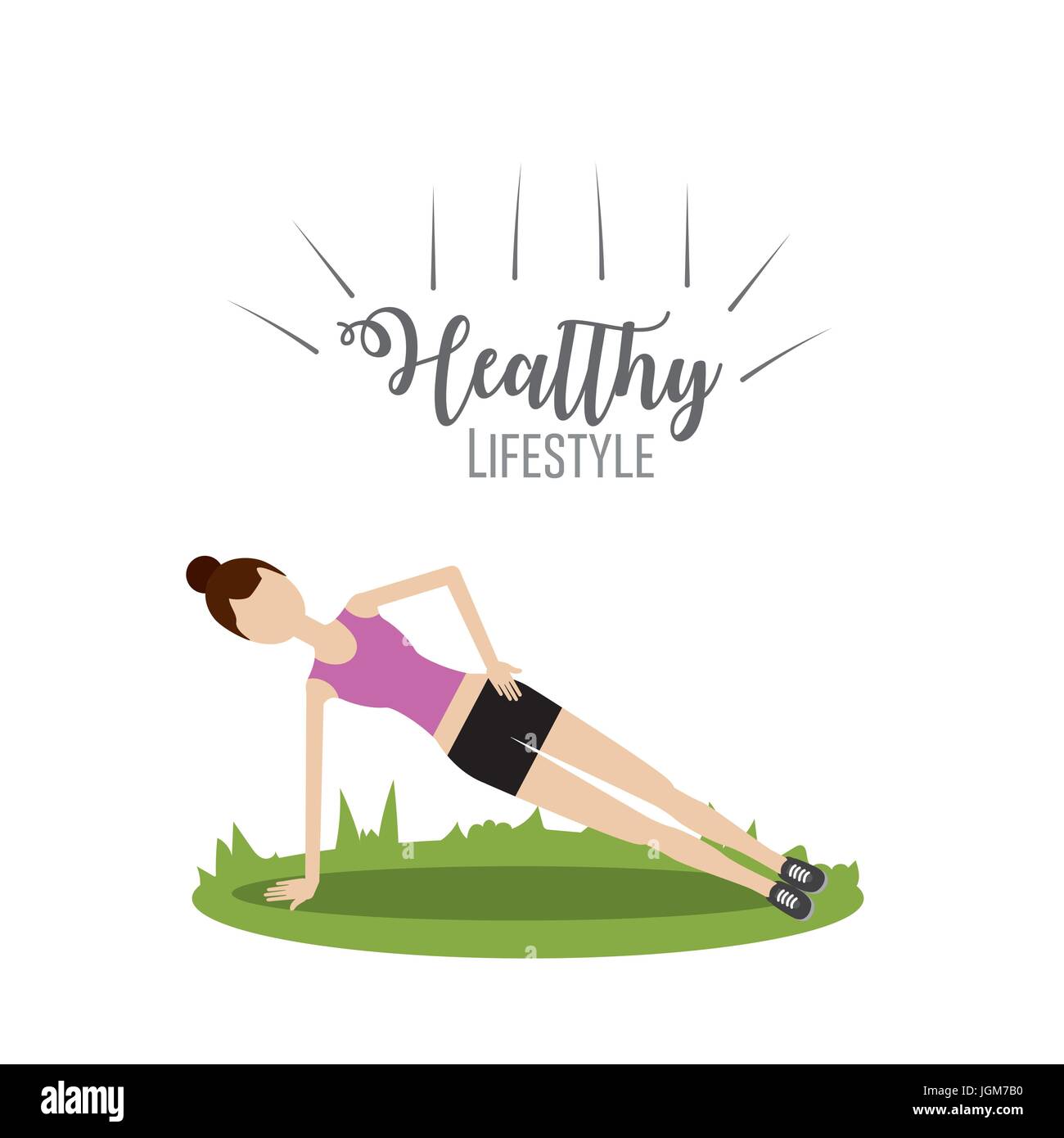 woman healthy lifestyle to do exercise Stock Vector Image & Art - Alamy