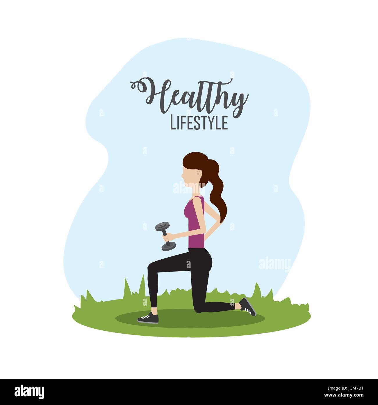 woman healthy lifestyle to do exercise Stock Vector Image & Art - Alamy