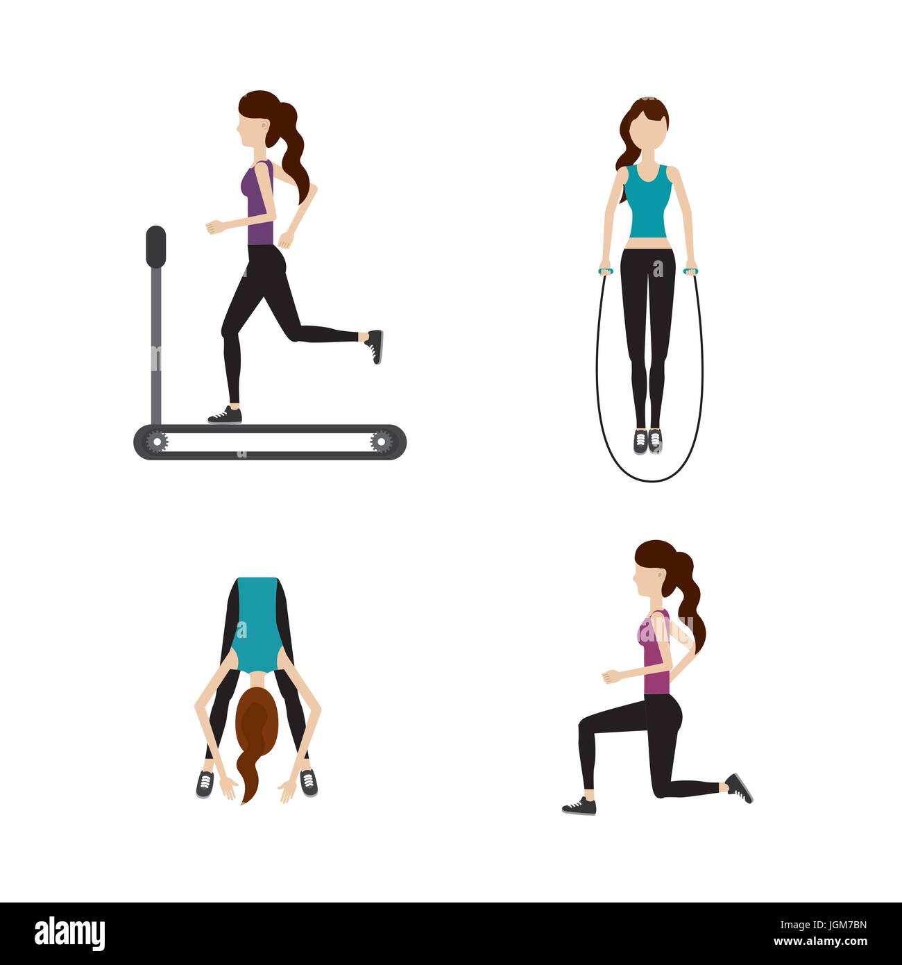 woman healthy lifestyle to do exercise Stock Vector Image & Art - Alamy