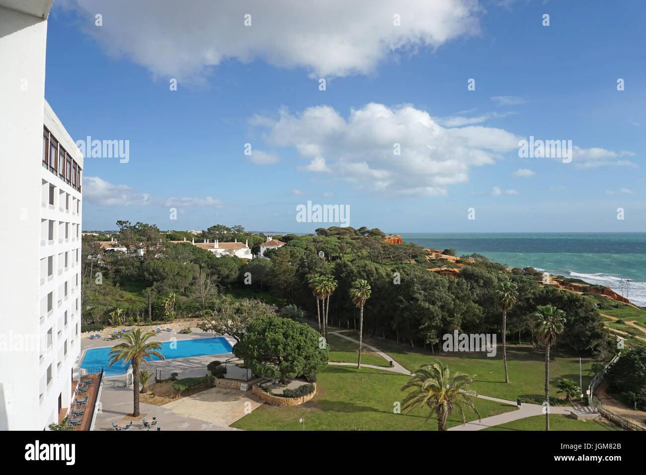 Europe, Portugal, Praia falesia, hotel arrangement, hotel Stock Photo