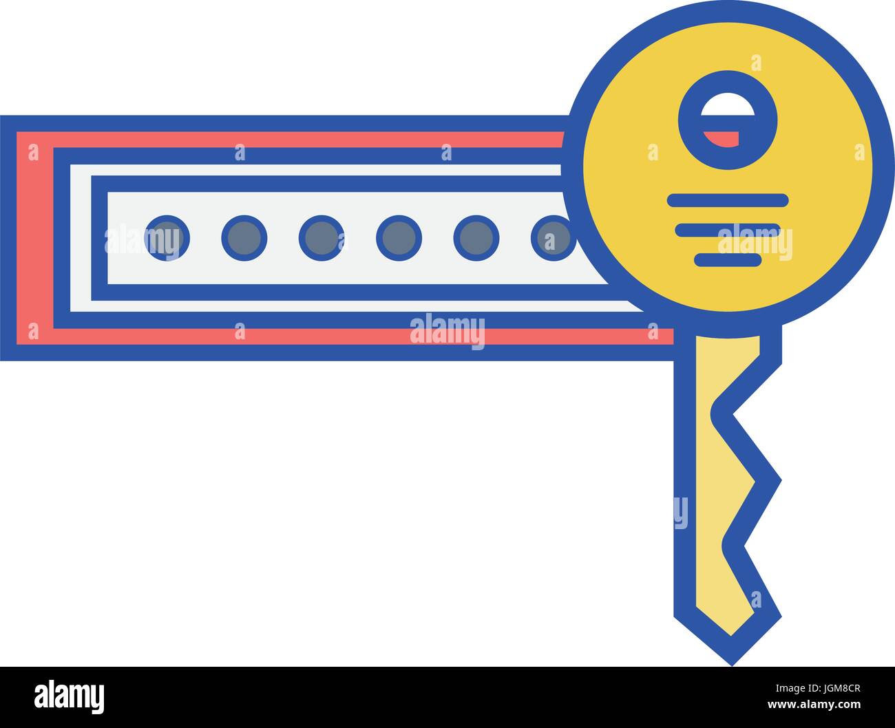 password key to sacurity and protection symbol Stock Vector Image & Art ...