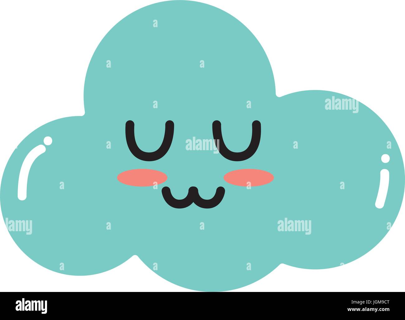 kawaii cute tender cloud weather Stock Vector Image & Art - Alamy