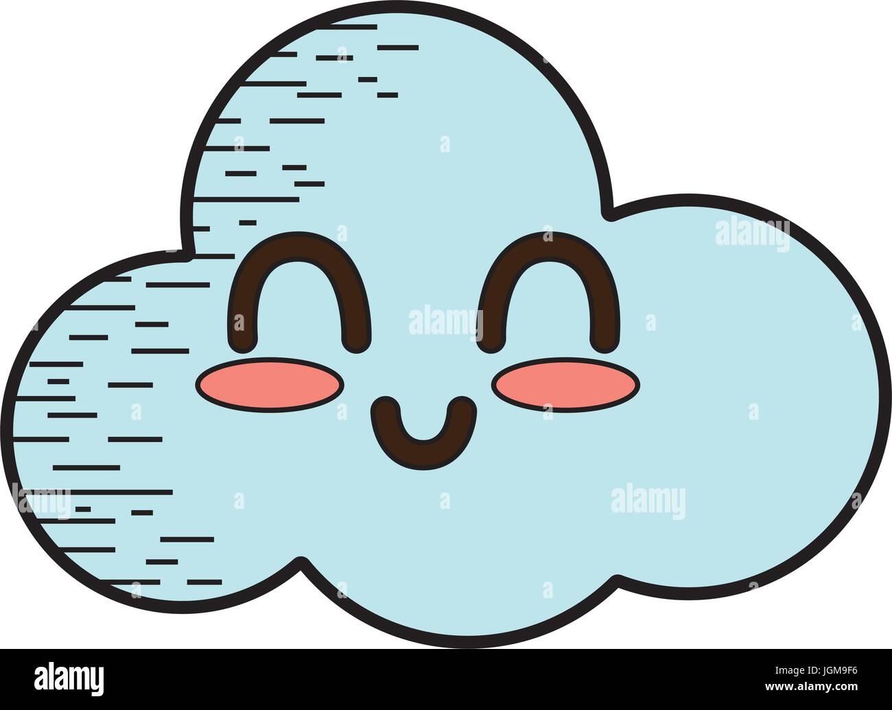 kawaii cute tender cloud weather Stock Vector Image & Art - Alamy