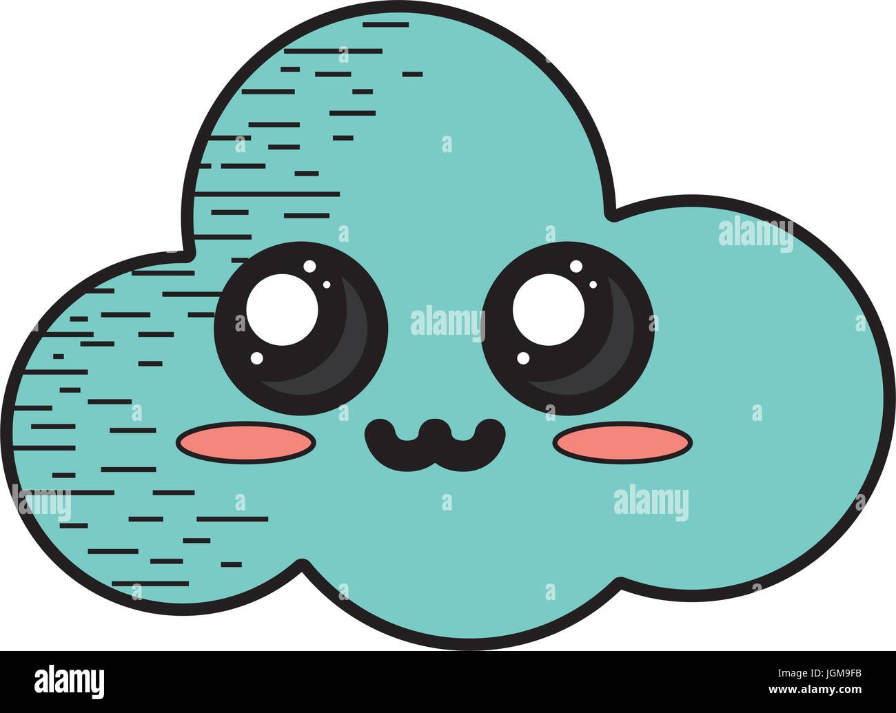 kawaii cute tender cloud weather Stock Vector Image & Art - Alamy