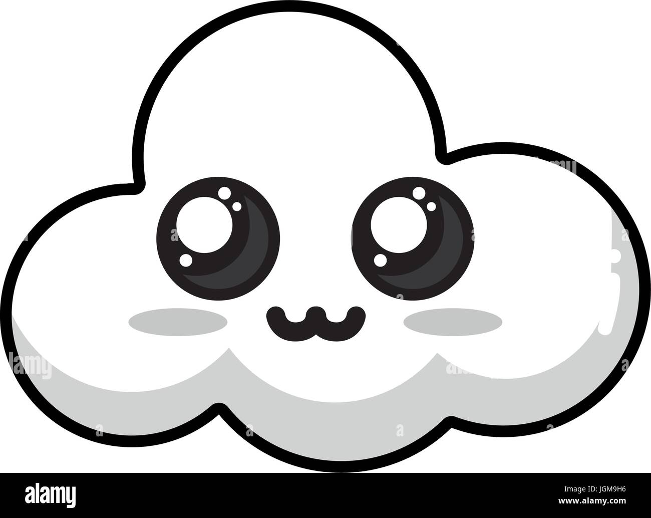 line kawaii cute tender cloud weather Stock Vector Image & Art - Alamy