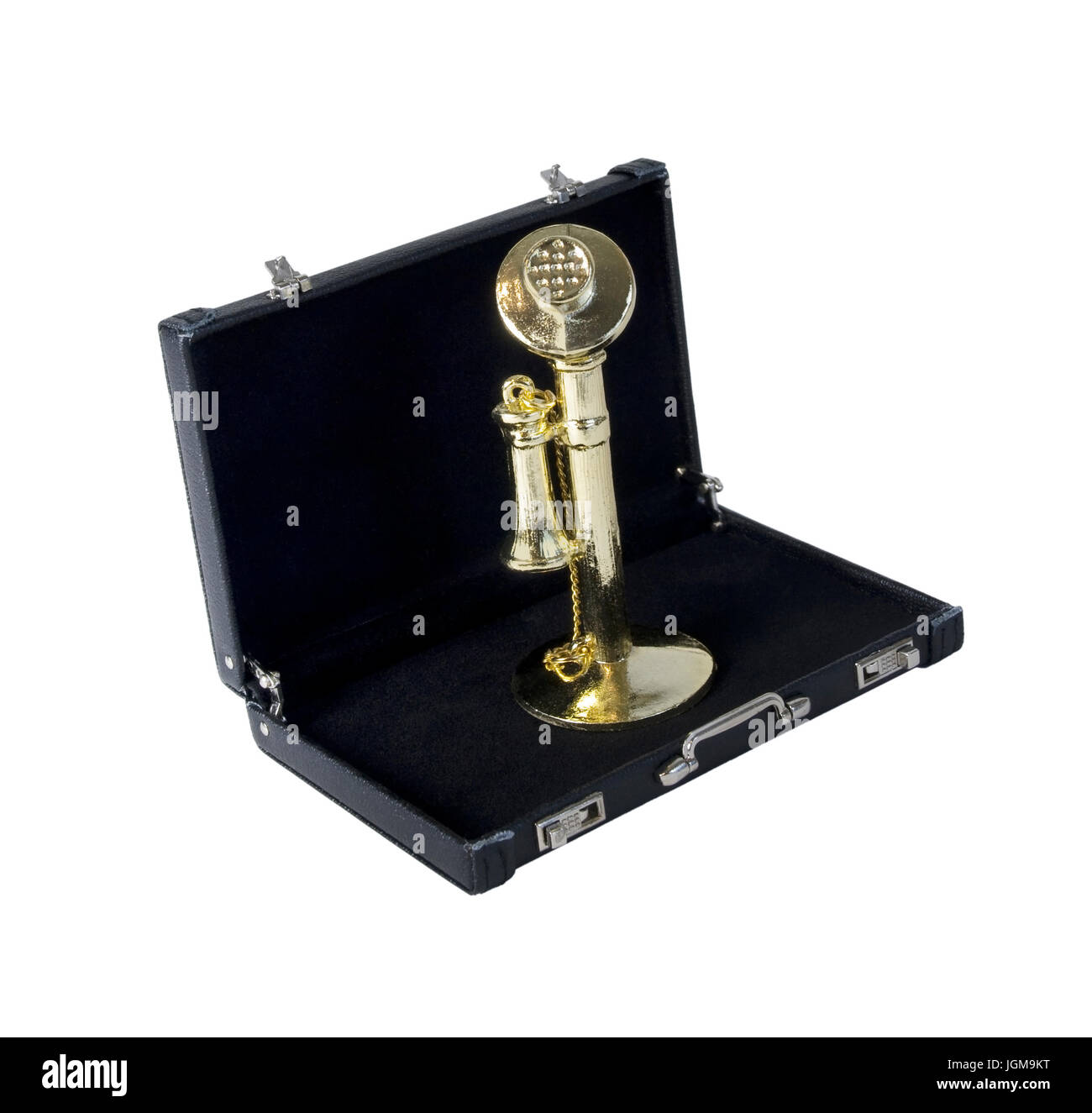 Old phone in leather briefcase hires stock photography and images Alamy