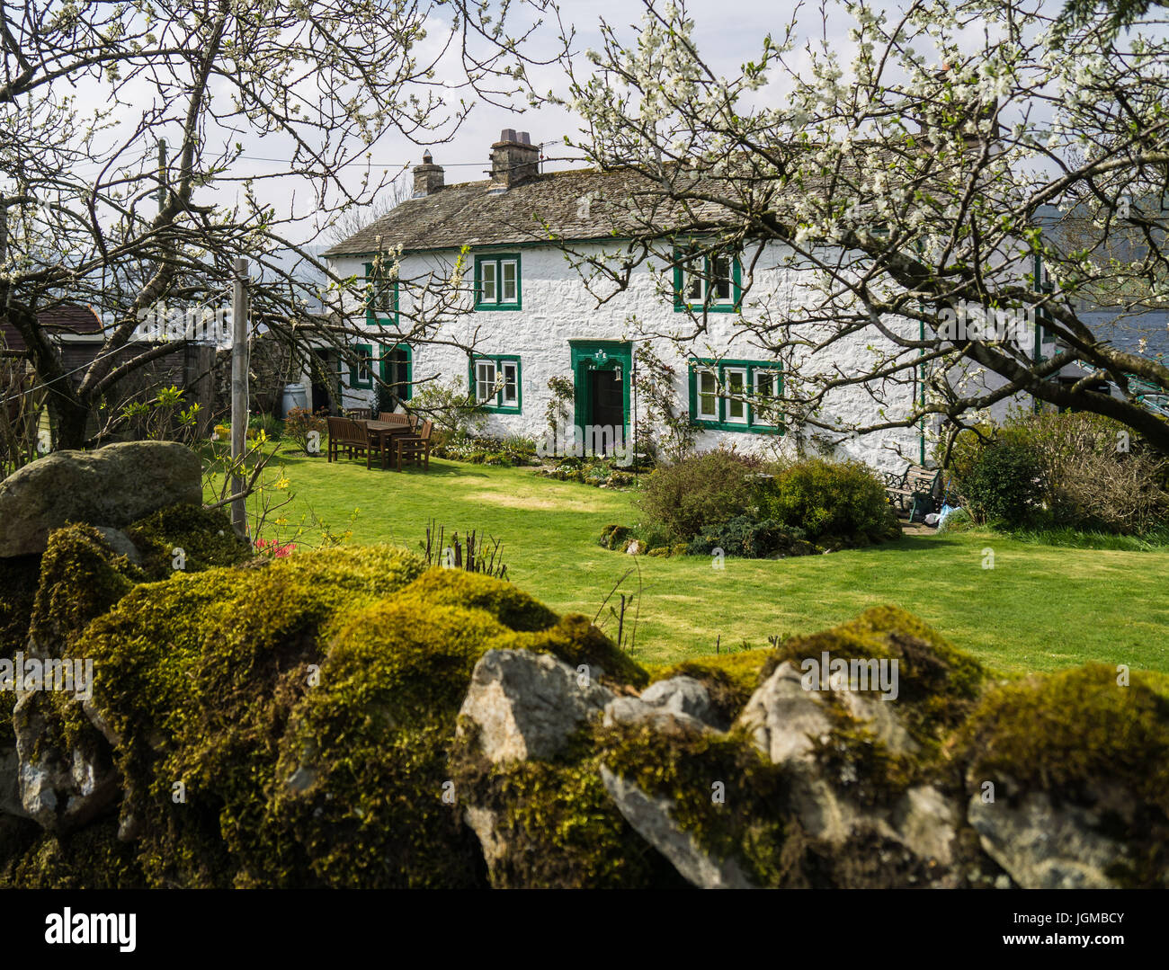 A typical and charming Lakeland House Stock Photo