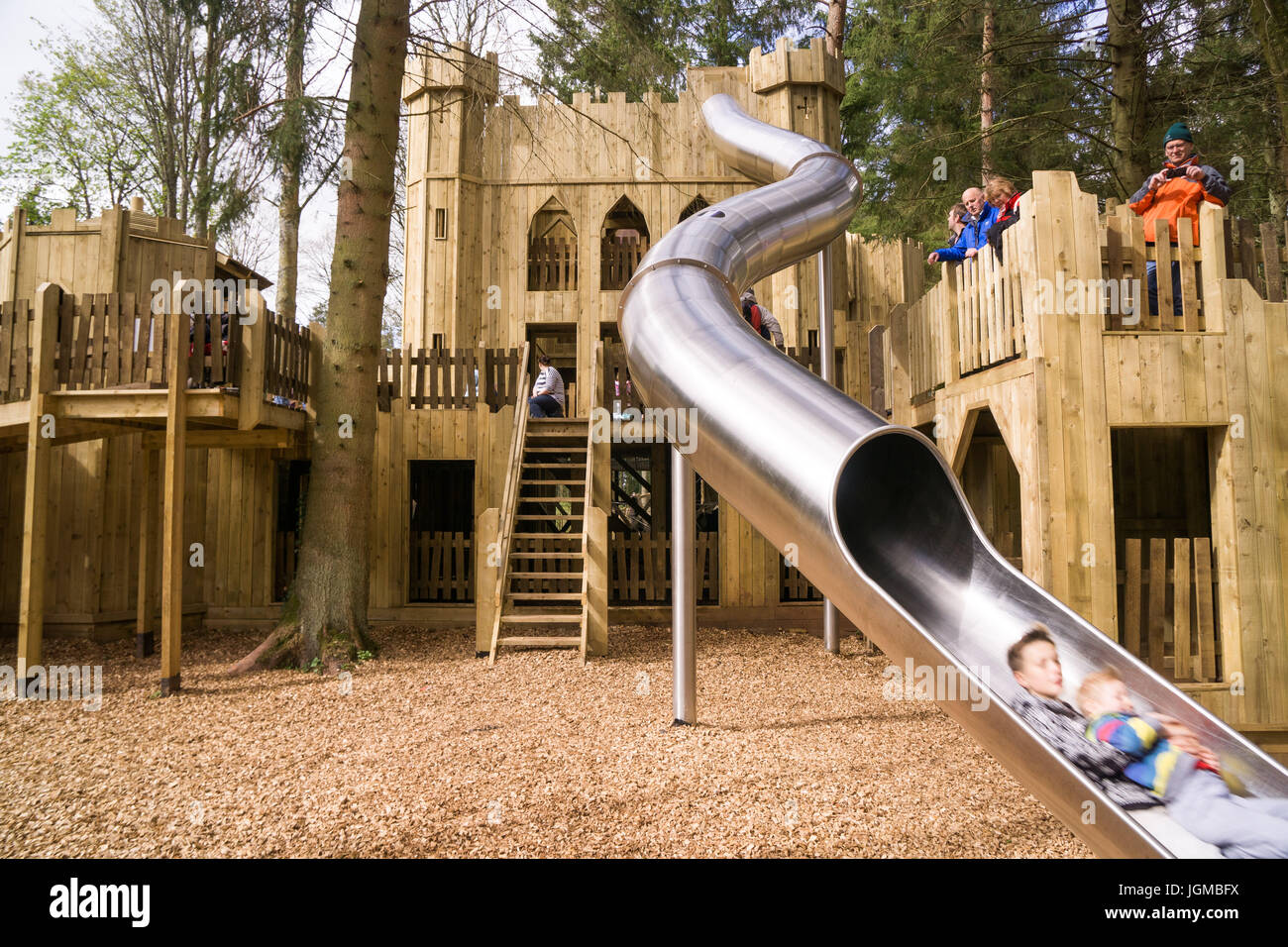 wooden play castle