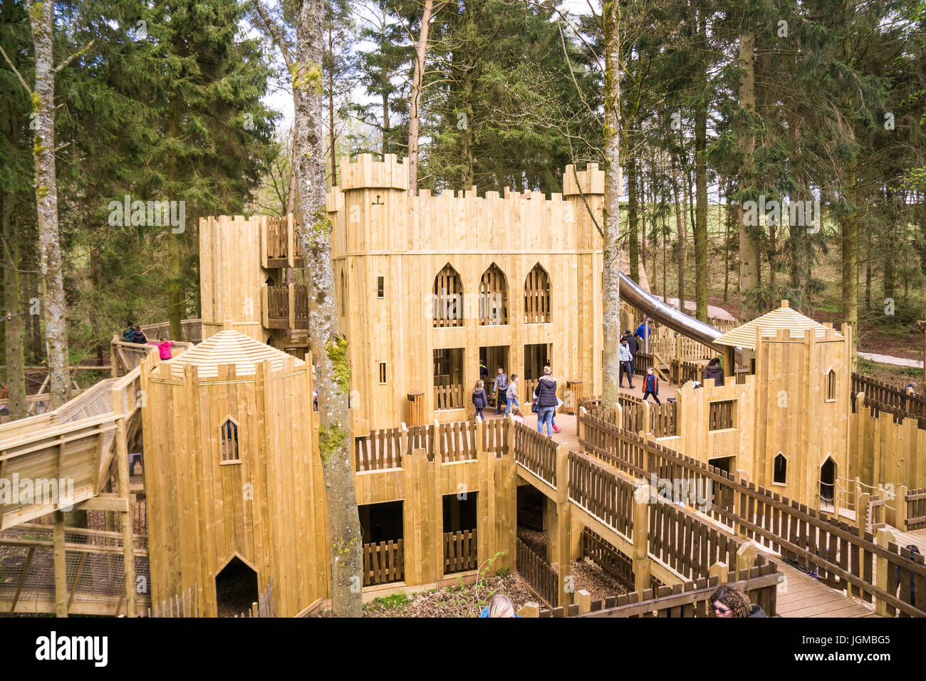 wooden play castle