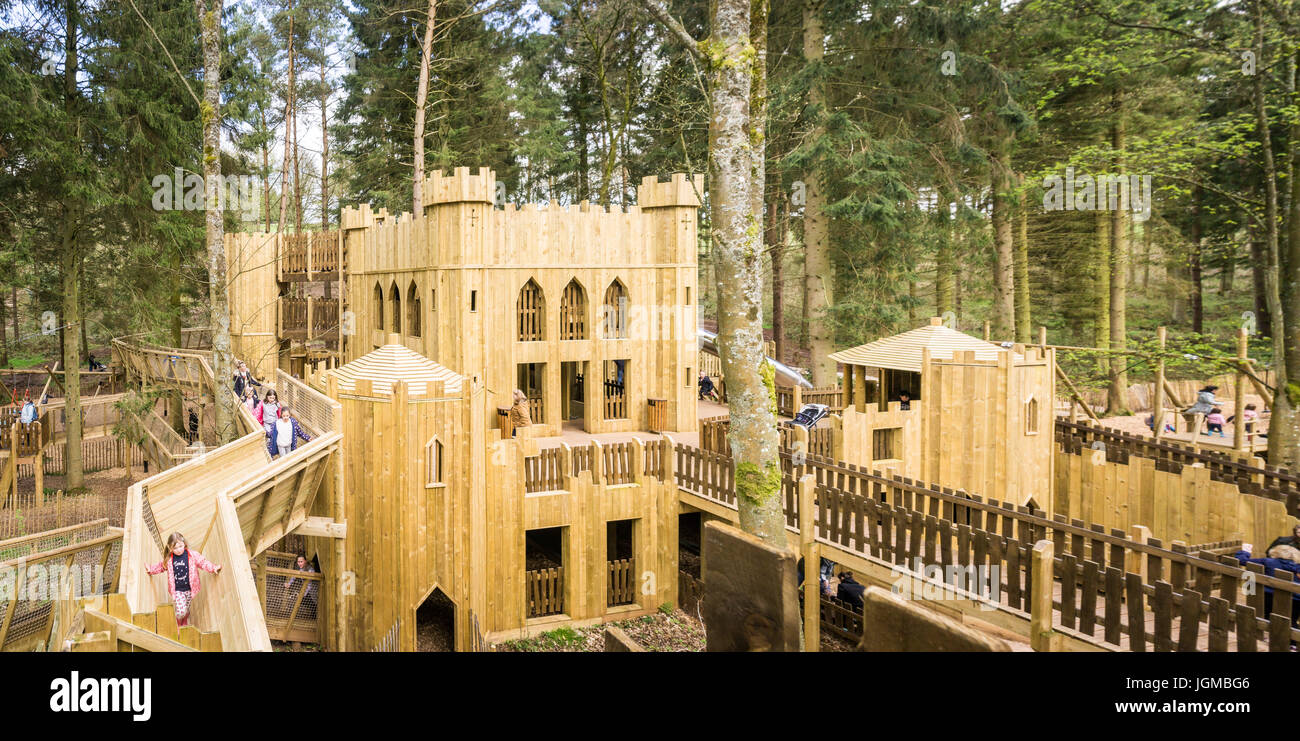 wooden play castle