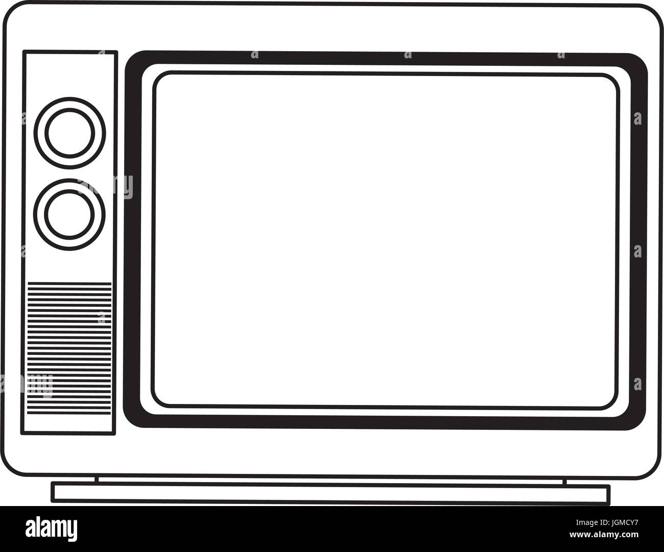 tv screen broadcast classic appliance Stock Vector Image & Art - Alamy
